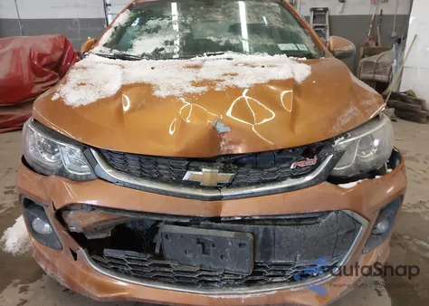 2017 Chevrolet Sonic Lt Auto из США, поврежденный, VIN 1G1JD6SG1H4137581